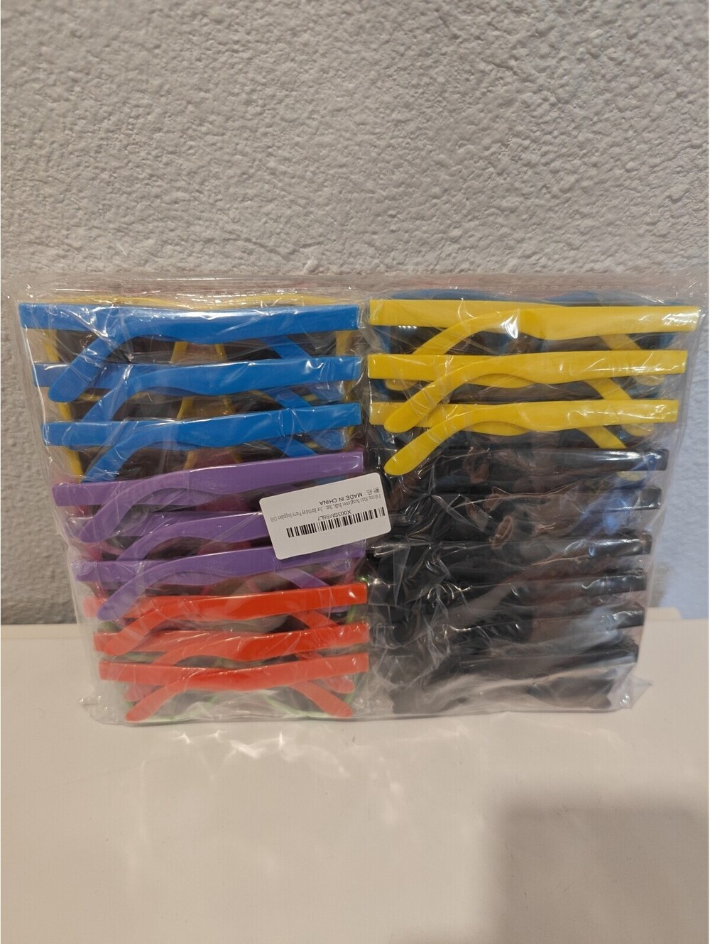Bulk Lot of 24 Colorful Plastic Sunglasses for Kids and Unis